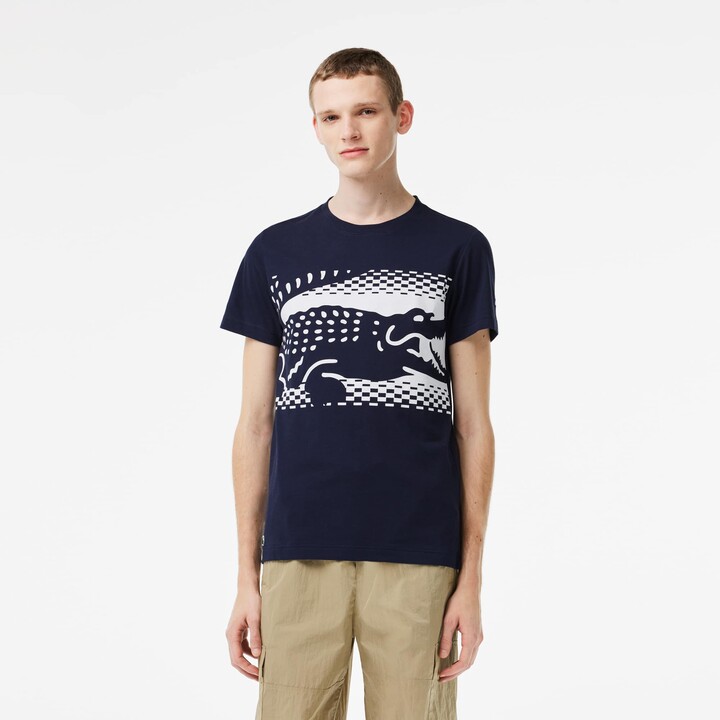 Lacoste Men's Regular Fit Cotton Monogram T-Shirt - XXL - 7