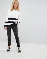 Thumbnail for your product : Noisy May Stripe Detail Jumper With Tie Sleeves