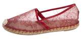 Thumbnail for your product : Valentino Lace Espadrille Flats