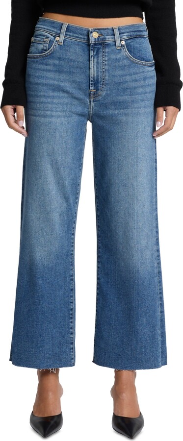 7 For All Mankind Women's Alexa Cropped Cutoff Jeans