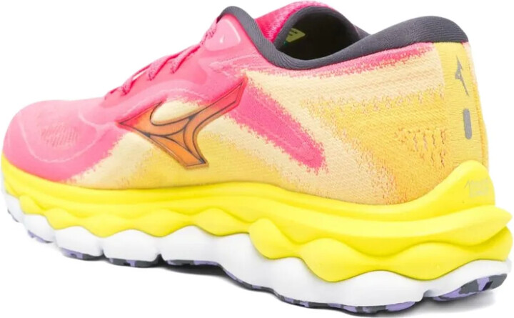 Mizuno Wave Sky 7 colour-block knitted trainers