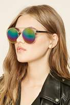 Thumbnail for your product : Forever 21 Mirrored Round Sunglasses