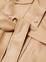 Thumbnail for your product : MANGO Faux Leather Belt Jacket, Light Beige