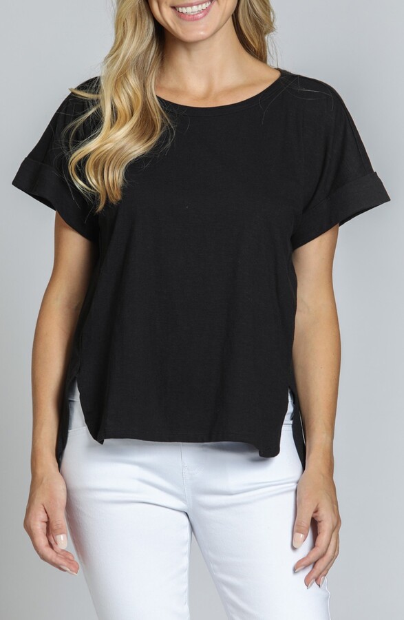 APNY High-Low Hem Cuffed T-Shirt
