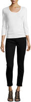 Thumbnail for your product : 7 For All Mankind Jen7 by Riche Touch Skinny Ankle Jeans, Black Noir