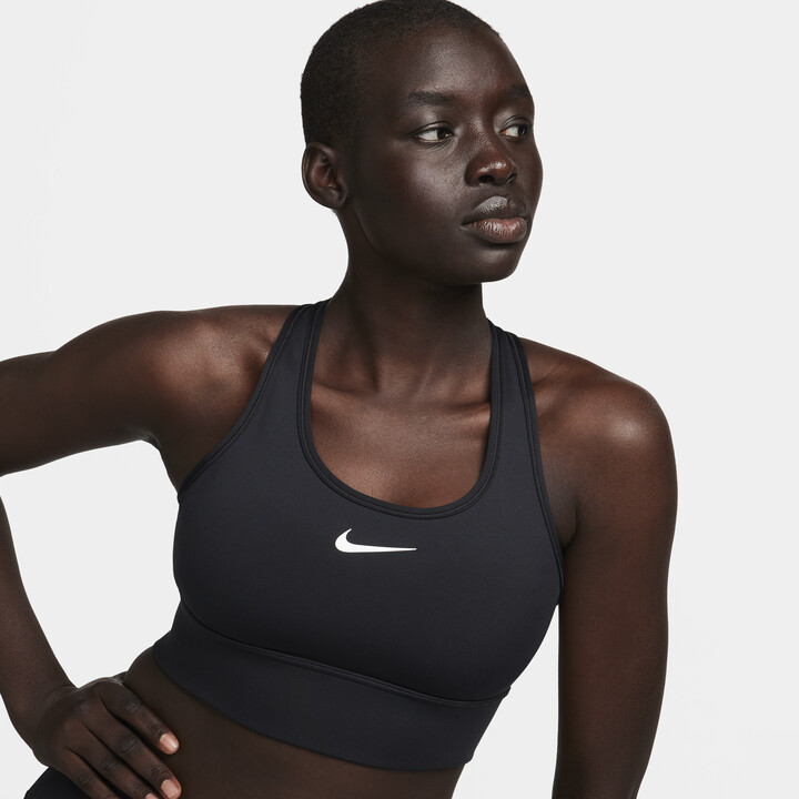 Nike Women's Swoosh Medium Support Padded Longline Sports Bra in
