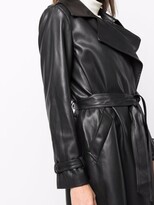 Thumbnail for your product : Blanca Vita Leather-Look Trench Coat