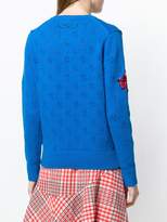 Thumbnail for your product : Kenzo embellished flower knitted sweater