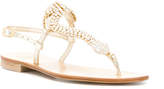 Thumbnail for your product : Emanuela Caruso Serpente crystal embellished sandals