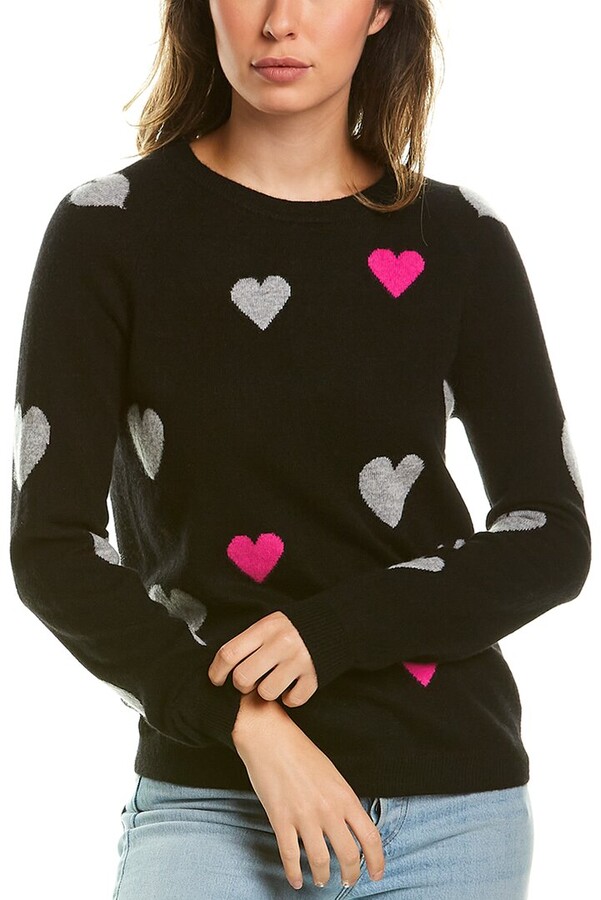 philosophy Intarsia Heart Cashmere Sweater - ShopStyle