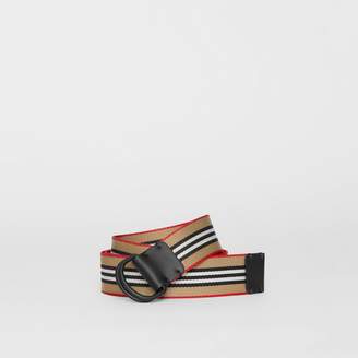 Burberry Icon Stripe Double D-ring Belt