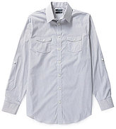 Thumbnail for your product : Murano Wardrobe Essentials Ultimate Modern Comfort Big and Tall Striped Sportshirt