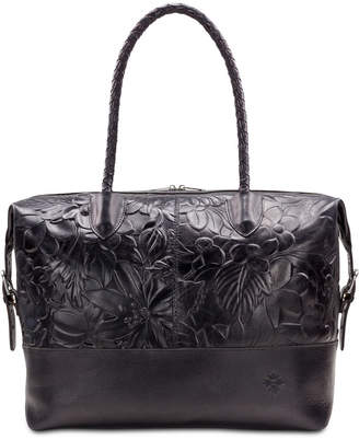 Patricia Nash Saluzzo Embossed Leather Overnight Weekender