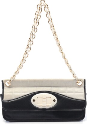 Maxi 2.55 handbag, Aged calfskin & gold-tone metal, black — Fashion