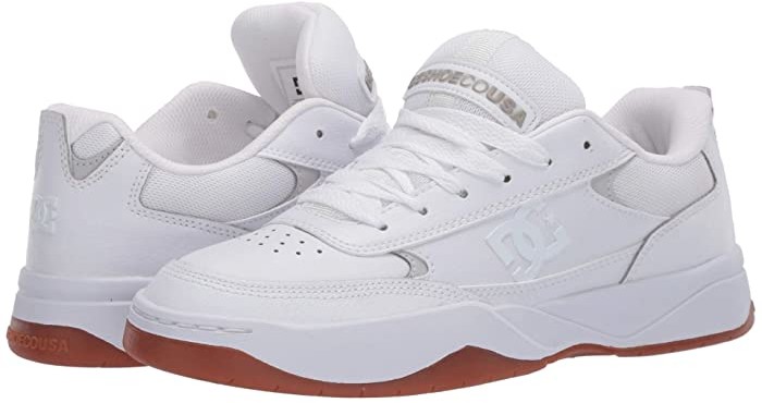 all white dc shoes