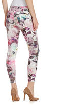 Thumbnail for your product : Hue Floral-Print Super Smooth Denim Legging