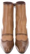 Thumbnail for your product : Miu Miu Pointed-Toe Leather Boots w/ Tags