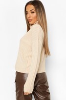 Thumbnail for your product : boohoo Petite Turtleneck Knitted Jumper