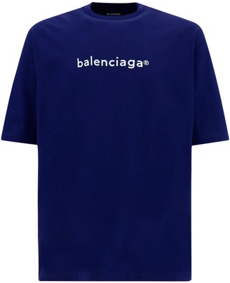 Balenciaga Blue Men S Tshirts Shop The World S Largest Collection Of Fashion Shopstyle