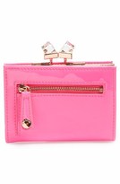 Thumbnail for your product : Ted Baker 'Tanago - Crystal Popper' Patent Leather Wallet