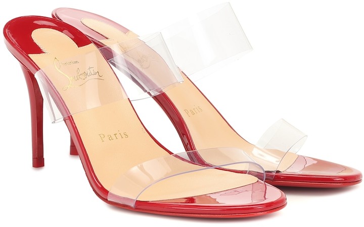 christian louboutin just nothing illusion red sole sandals