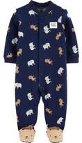 Thumbnail for your product : Carter's Child of Mine by Button-up Sleep N Play Pajama (Baby Boys)