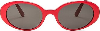 Dolce & Gabbana Circular Sunglasses in Red - ShopStyle