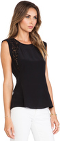 Thumbnail for your product : Rebecca Taylor Lace Inset Top