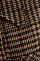 Thumbnail for your product : Maje Brushed Prince of Wales checked wool-blend felt coat