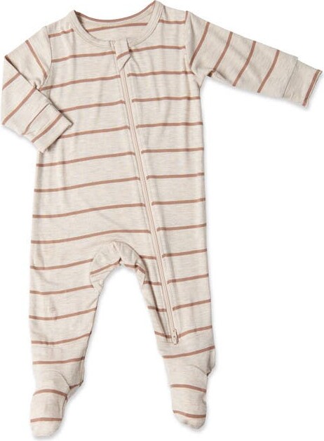 Everly Grey Jersey Long Sleeve Footie