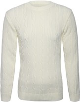 Men Cream Cable Knit Jumper | Shop the world’s largest collection of ...