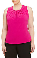 Thumbnail for your product : Calvin Klein Pleated Shell Top