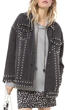 michael kors white denim jacket