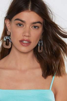 Nasty Gal The Ear and Now Resin Drop Earrings