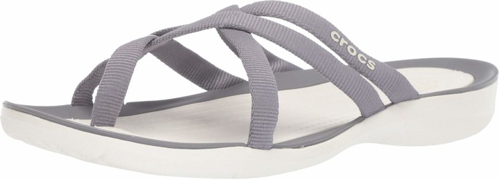crocs swiftwater braided web flip