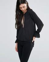 Thumbnail for your product : Love Long Sleeve Top With Tie Neck