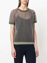 Thumbnail for your product : Roberto Collina sheer knit T-shirt