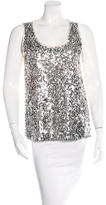 Thumbnail for your product : Kate Spade Sequined Sleeveless Top