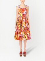 Thumbnail for your product : Dolce & Gabbana Floral-Print Flared Dress