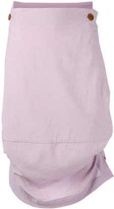 Vivienne Westwood asymmetric drape skirt - women - Cotton/Spandex/Elastane/Viscose/Wool - 42