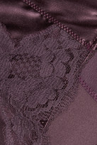 Thumbnail for your product : Dolce & Gabbana Lace-trimmed stretch-silk satin briefs