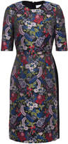 Thumbnail for your product : Erdem Paneled Floral-jacquard And Crepe Dress