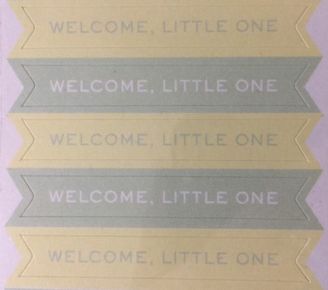 Martha Stewart Welcome Little One-green Stickers (48pc)martha Stewart•newborn•little Girl/boy••