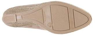 Sole New Womens Nude Natural Cyra Suede Shoes Court Slip On
