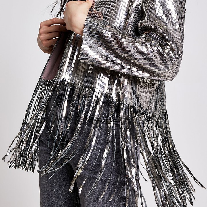 silver tassel jacket