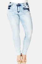 Thumbnail for your product : City Chic 'Blue Eyes' Stretch Skinny Jeans (Plus Size)