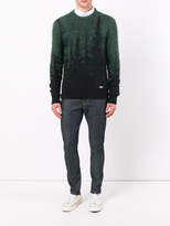 Thumbnail for your product : DSQUARED2 gradient embroidered sweater