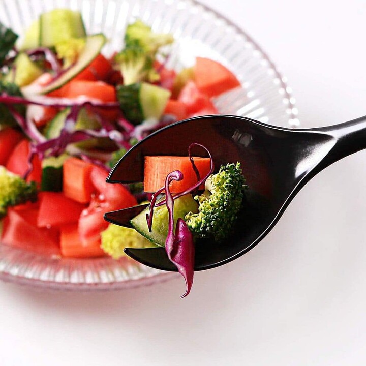 Anqtovp Black Disposable Serving Utensils Set Heavy Duty 72-Pieces Including Tongs Spoons Forks Food Grade Plastic