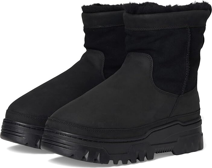 UGG Heritage Pull-on Trailgazera Men's Cold Weather Boots Black : 11 D - Medium, Leather/Suede