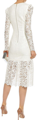 Rebecca Vallance Ruched Corded Lace Dress